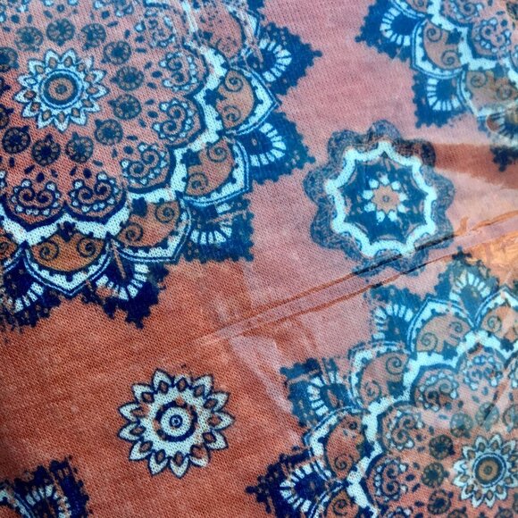 Self Esteem Sleeveless Boho Peplum Tank Top Juniors 1X Flowy Tiered - Picture 3 of 9